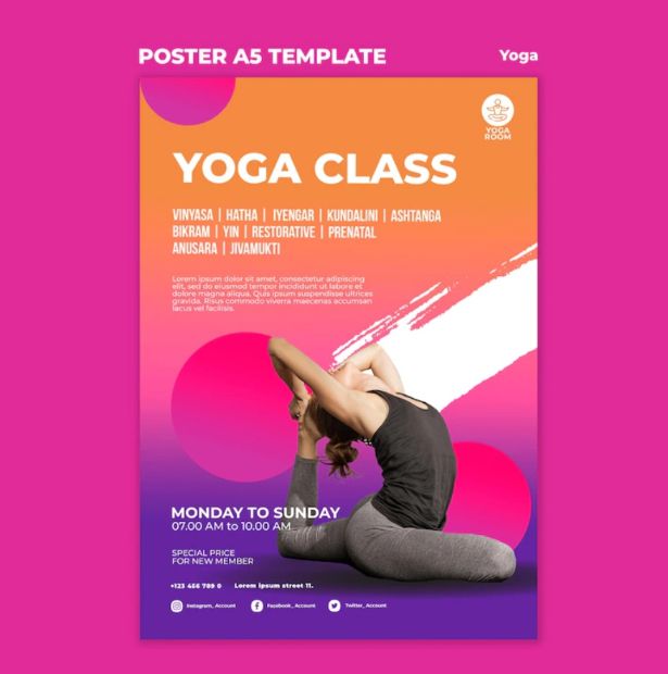 Yoga Class Promotional design