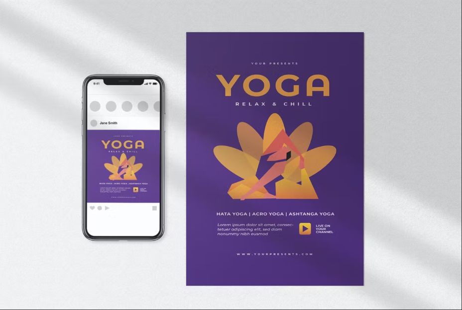 Yoga Class Promotional set