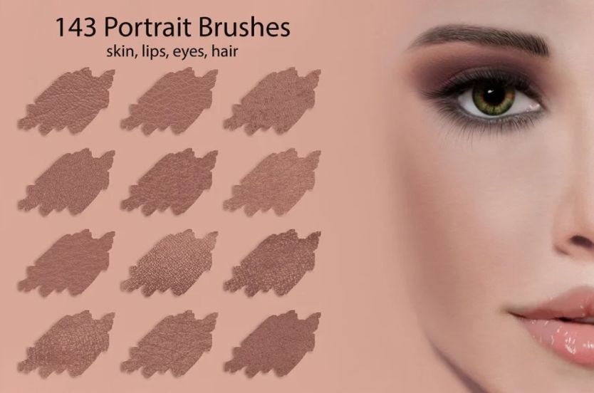 Creative Portrait Brushes for Photoshop and Procreate