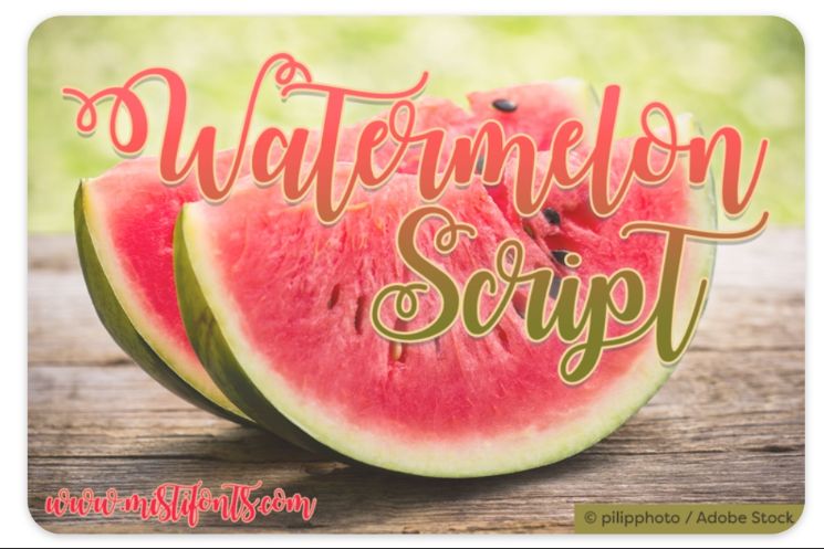 Free Watermelon Style Fonts