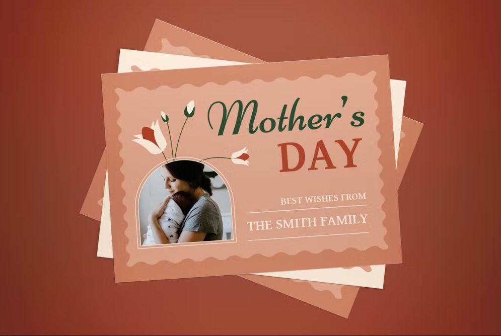 Fully Customizable Mothers Day Card