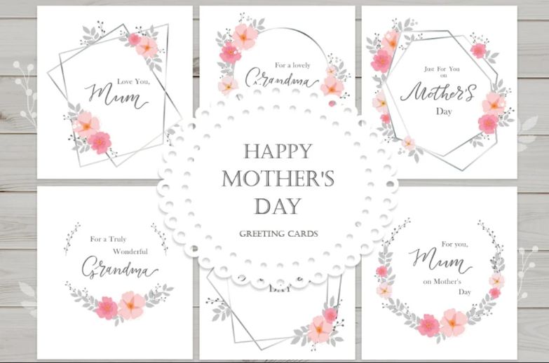 Minimal Mothers Day Card Design