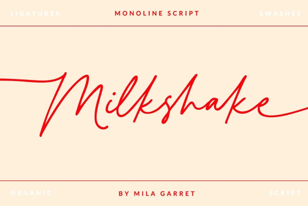 Milkshape Font