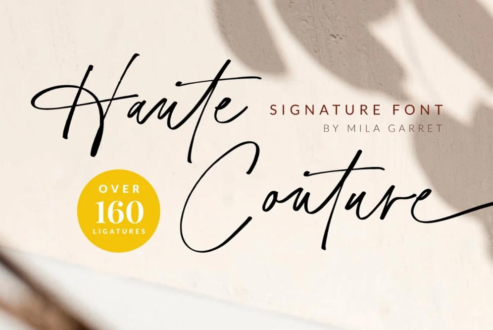 Signature Style Calligraphy Fonts