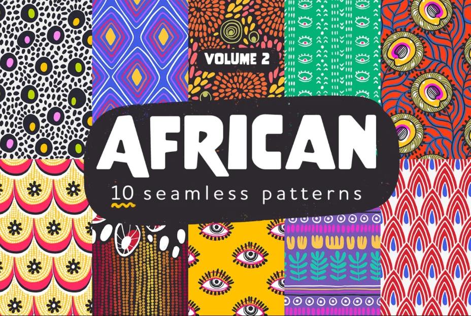 10 Seamless African Pattern Designs