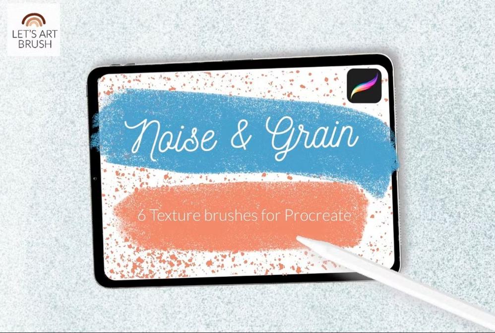 6 Noise and Grain Brush Designs for Procreate