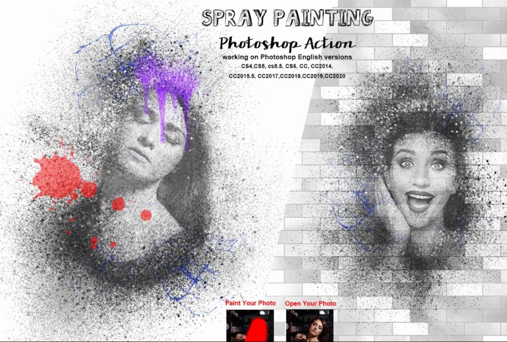 Artistic Spay Photoshop Action
