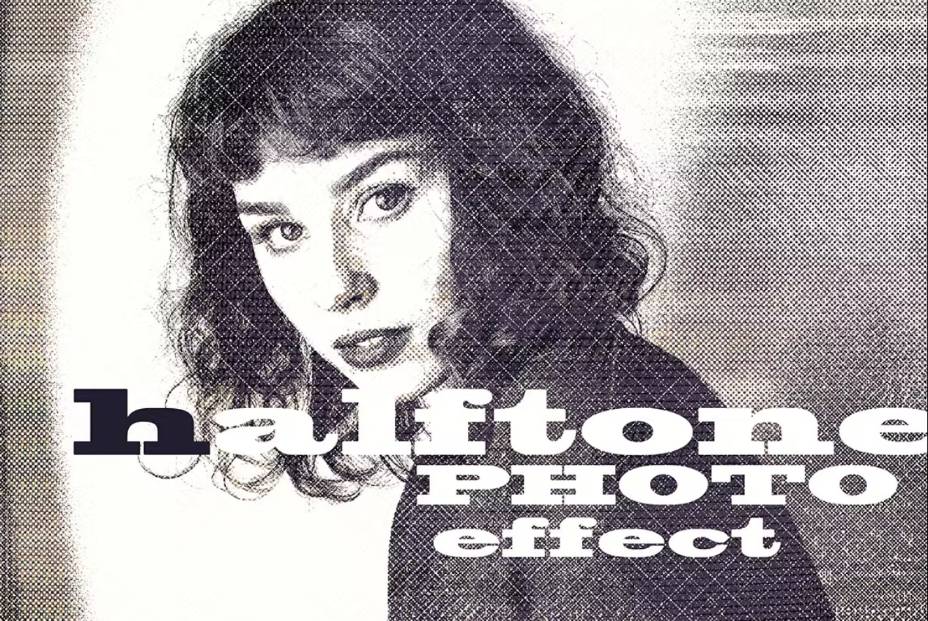 Creative halftone Photo Effect