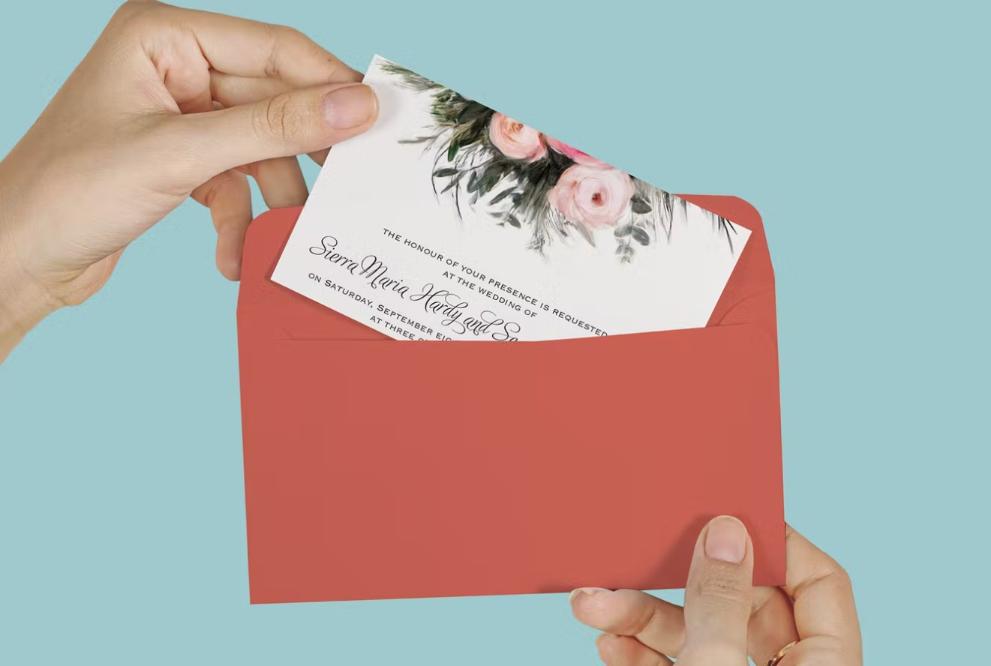 Envelope and Card Mockup PSD