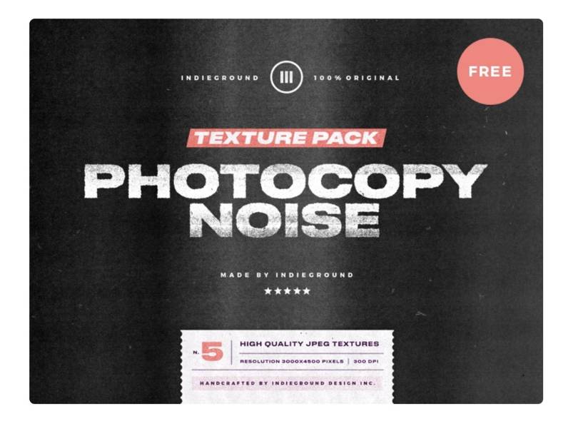 Free Photocopy Noise Textures Pack