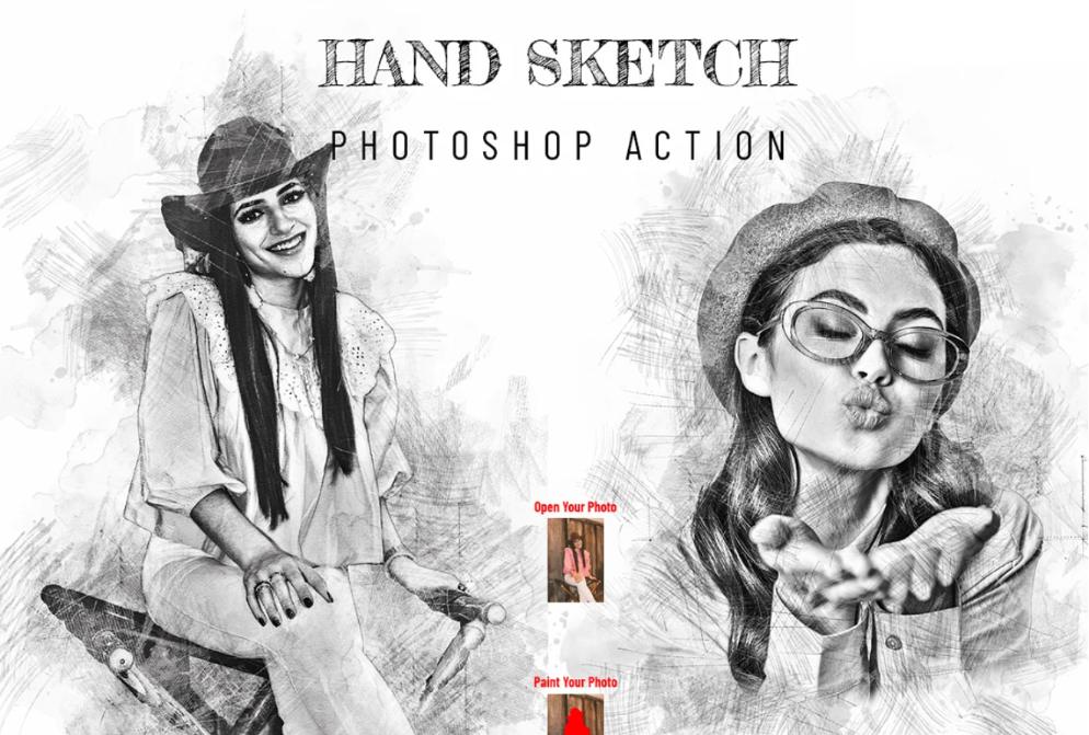Hand Sketch Photoshop Effect