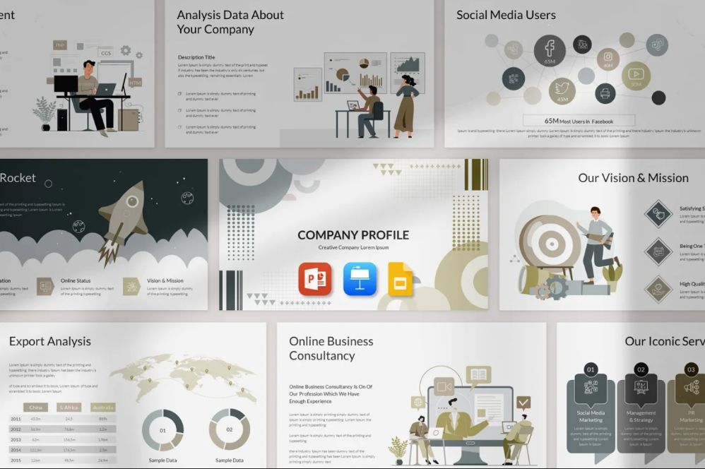 Minimal Company Profile PowerPoint Presentation