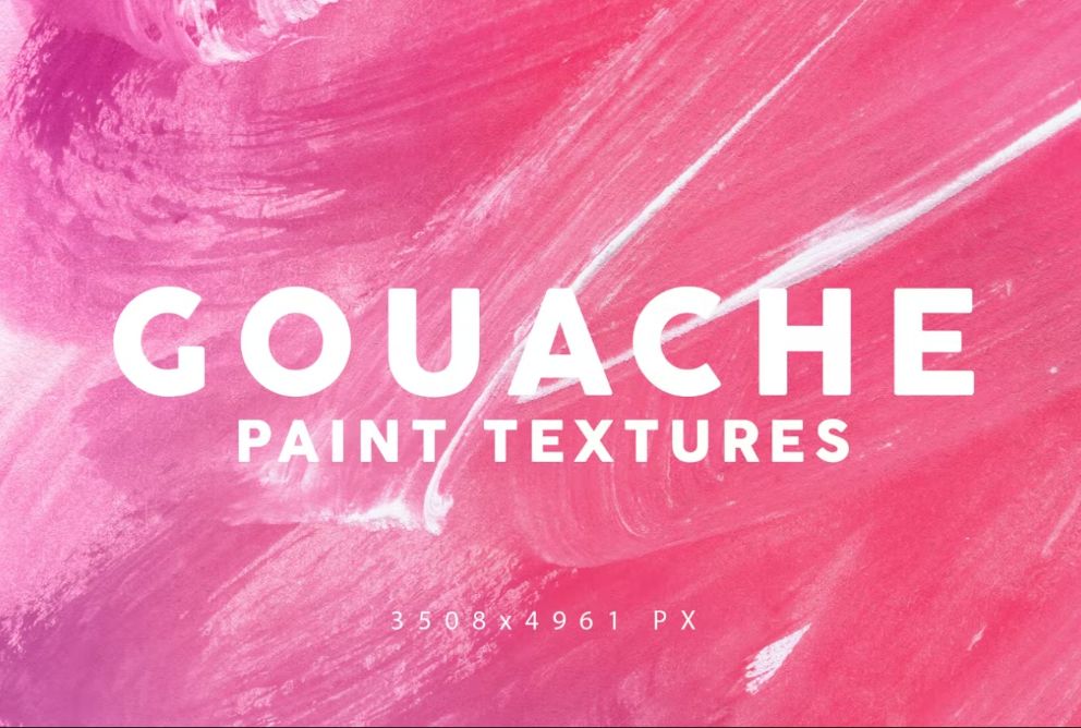 Minimalist Gouache Paint Textures Set