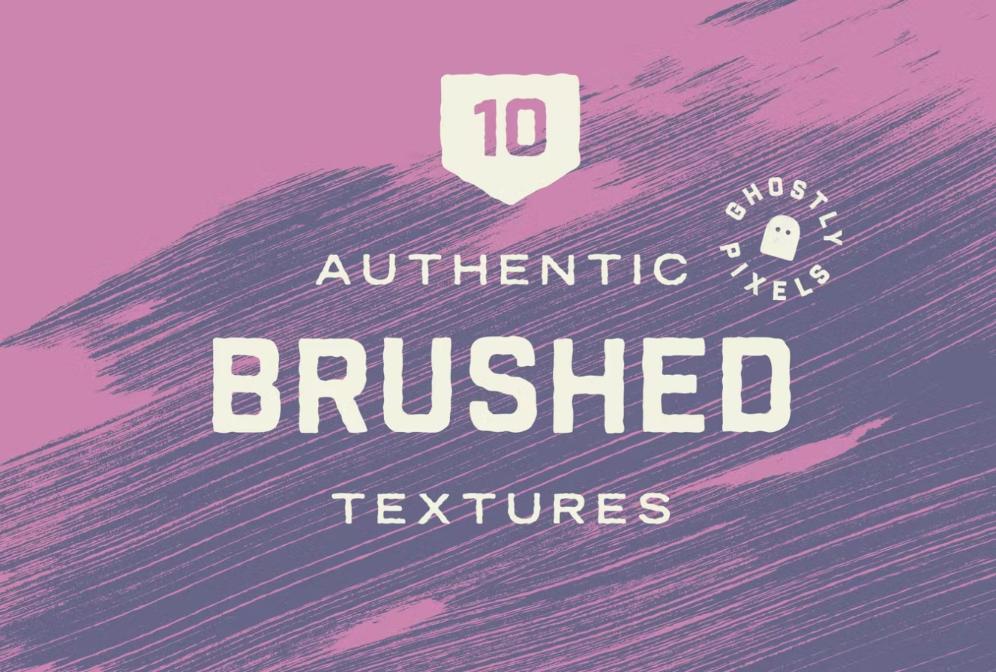 10 Authentic Brushed Textures Set
