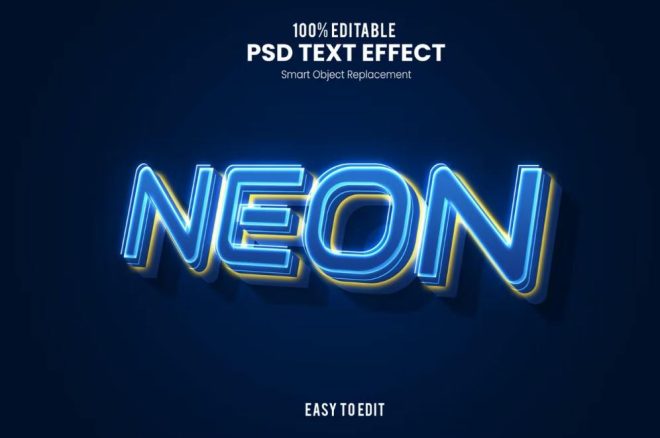 15+ Neon Text Effects PSD Template Download - Graphic Cloud