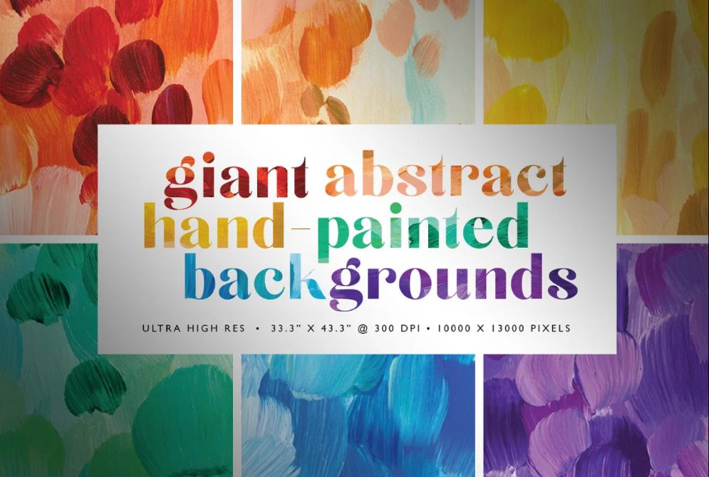 Abstract Hand Painted Background