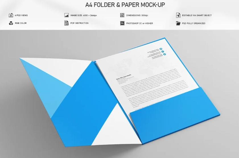 Corporate A4 Folder Presentation