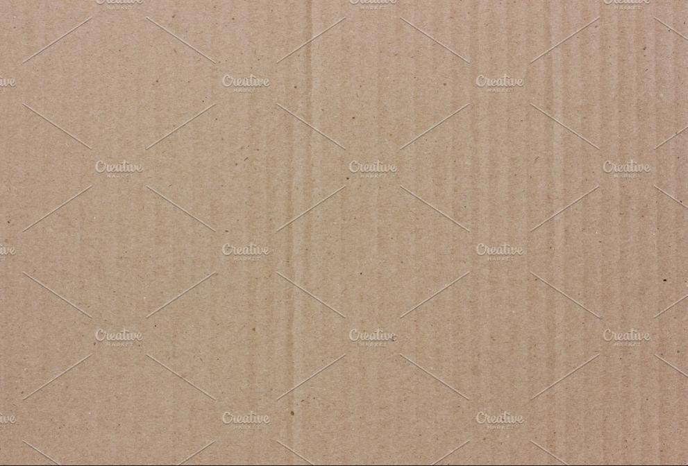 Corrugated Brown Cardboard Background