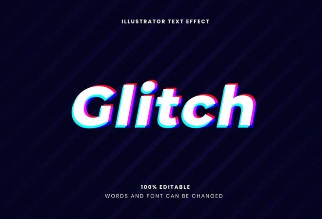 digital glitch text download free after effects