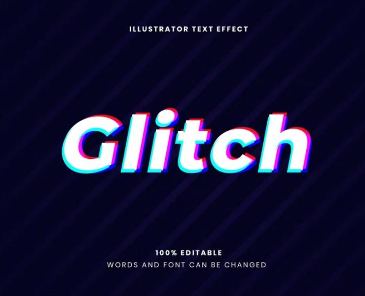 15+ FREE and Premium Glitch Text Effect Download
