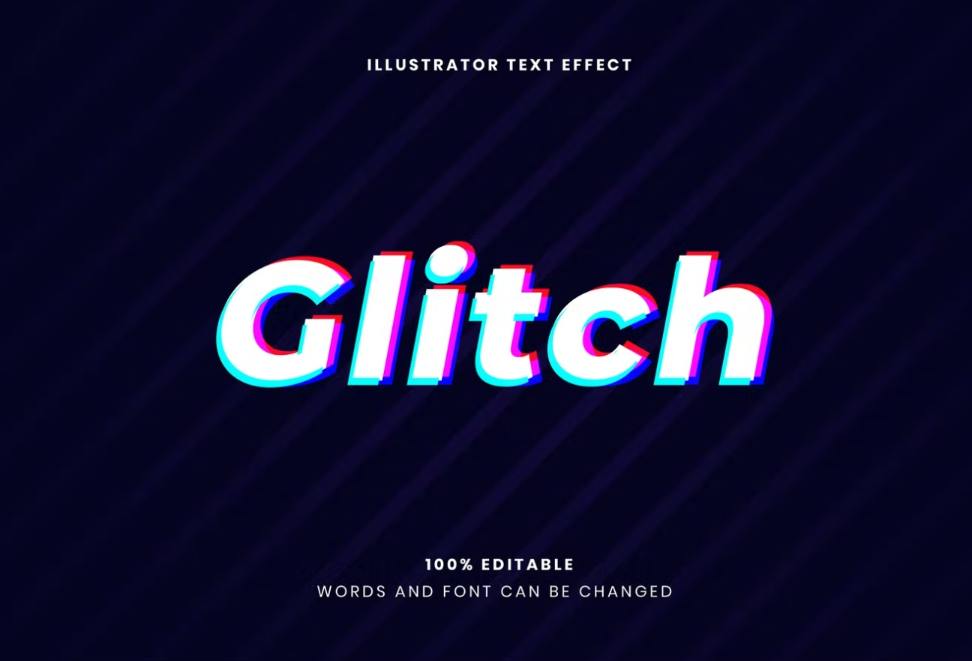 Creative Glitch Text Effect