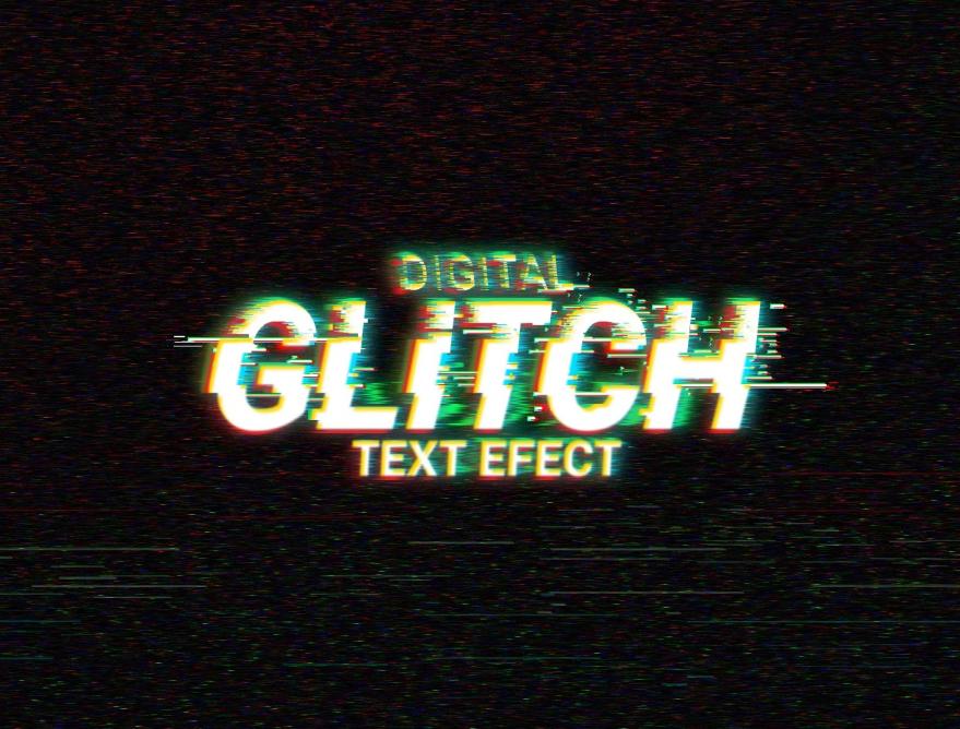 Digital Glitch Text Effect