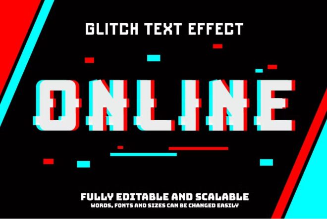 digital glitch text after effects free download