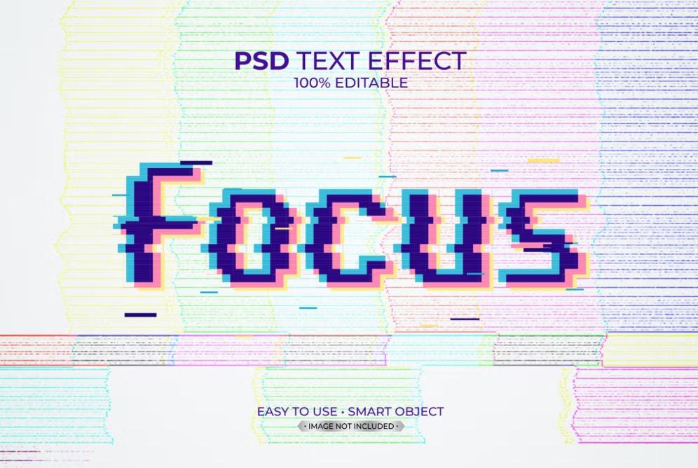 Fully Layered Glitch Text Effect