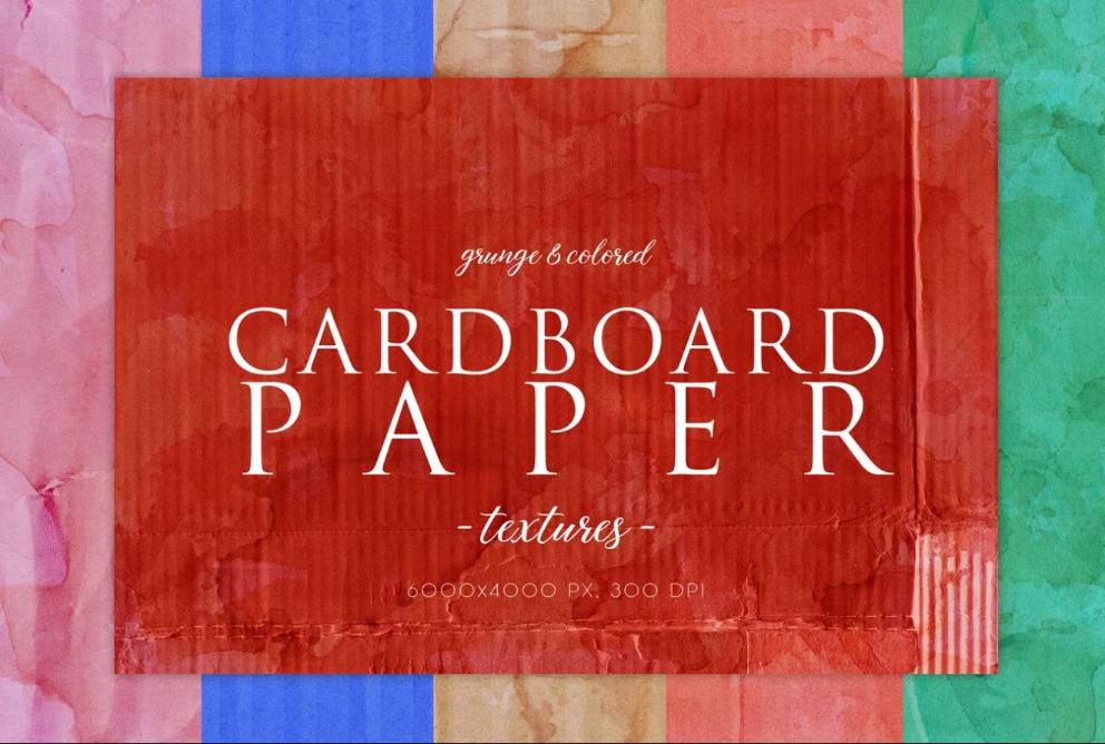 Grunge Colorful Cardboard Background