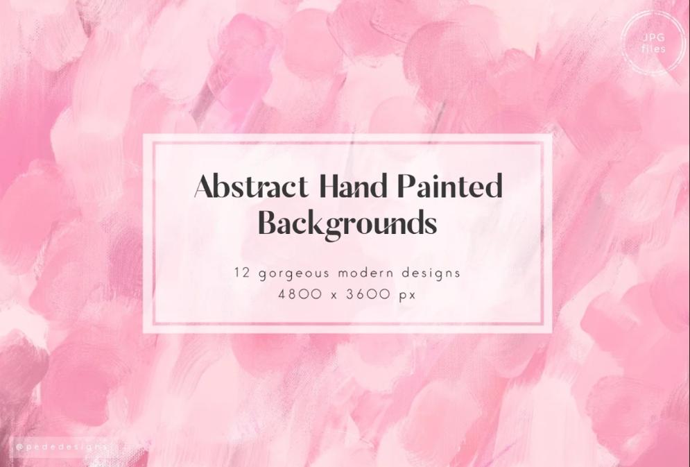 Pink Hand Painted Background