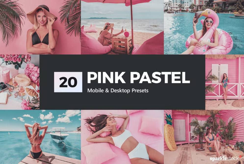 Pink Pastel Presets for Lightroom