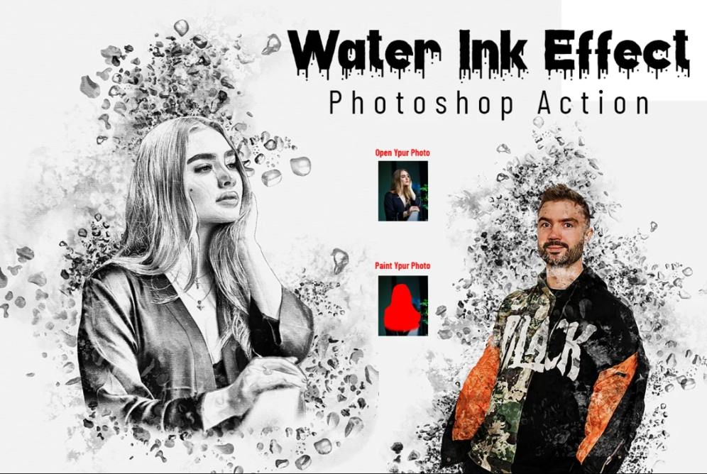 Professional Water Ink Effect