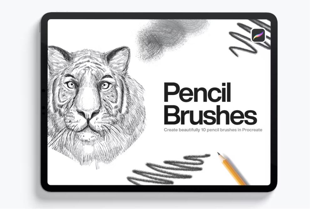 10 Beautiful Pencil Brushees for Procreate