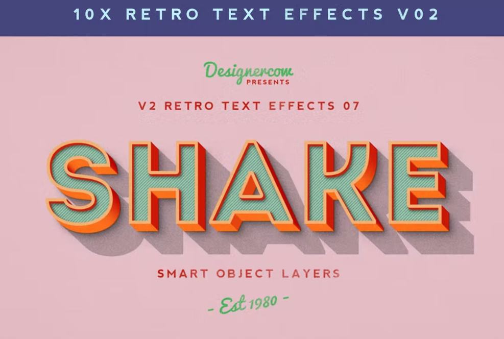 10 Vintage Text Effects