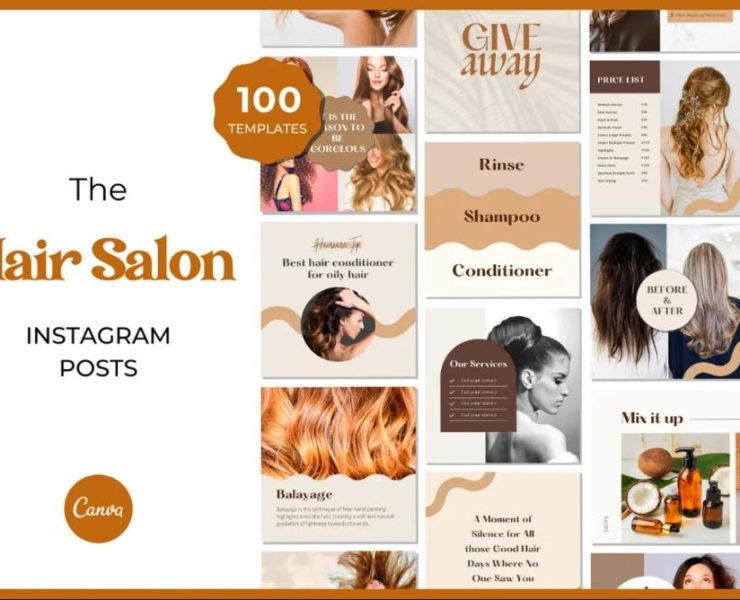 15+ Salon Instagram Post Template PSD Download