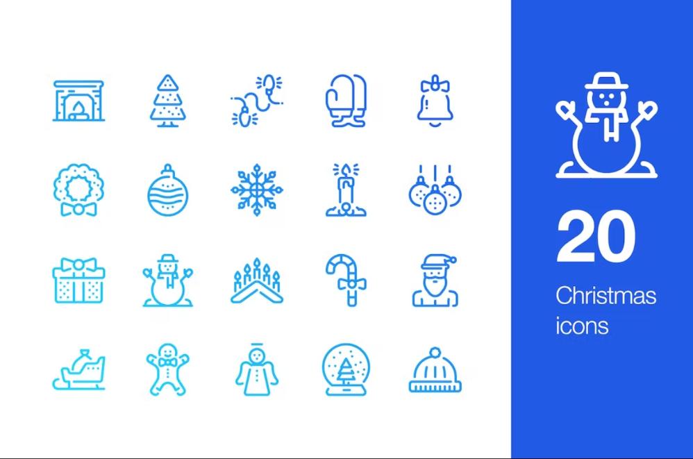 20 Unique Christmas Icon Designs