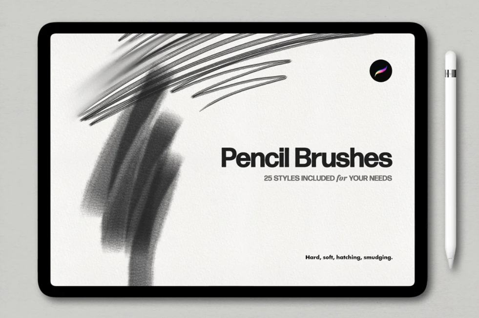 25 Realistic Pencil Brushes