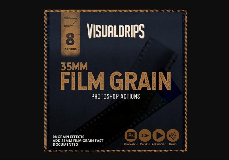 35 mm Film Grain Texture effect