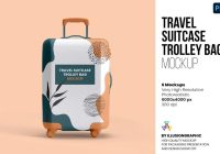 Suitcase Mockup PSD