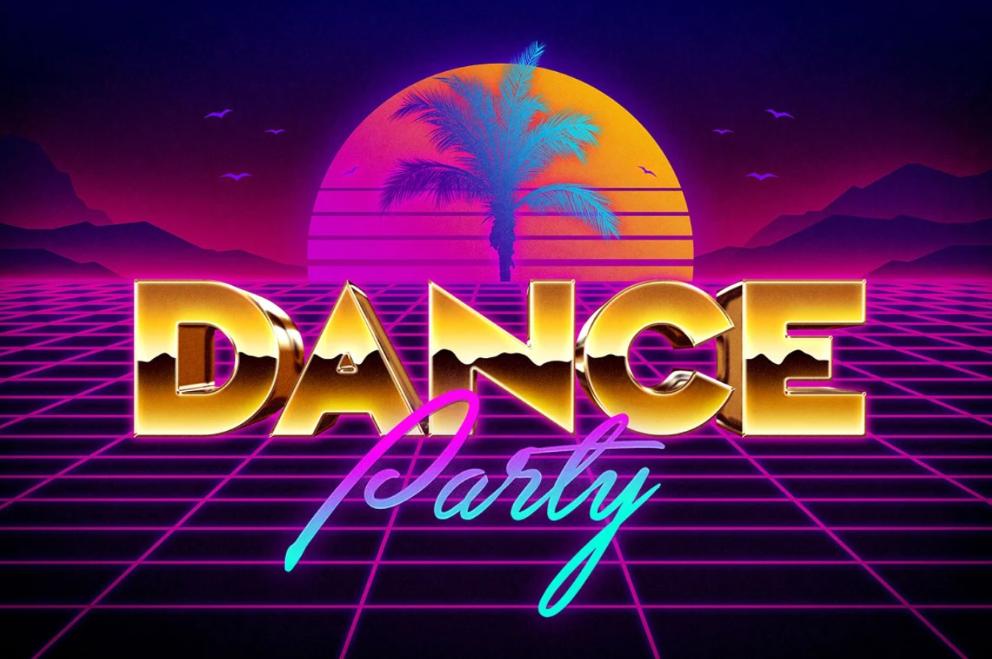 80s Style Text effect