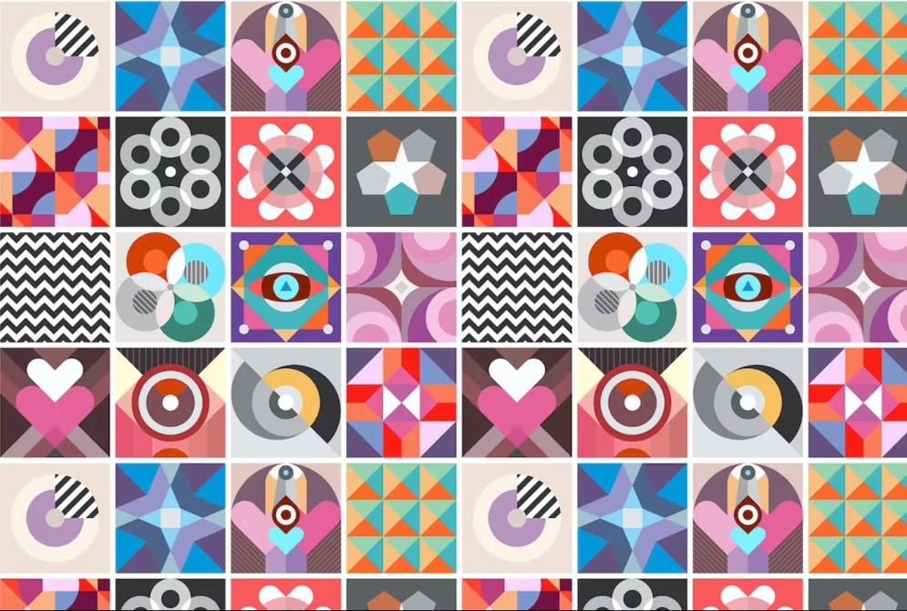 Abstract Geometric Pattern Designs