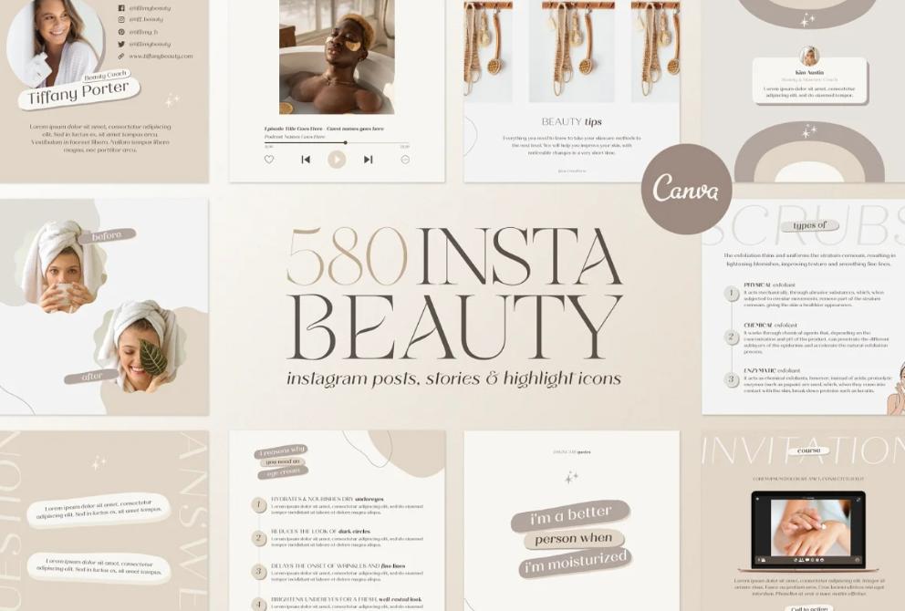 Beauty Business Branding Post Template