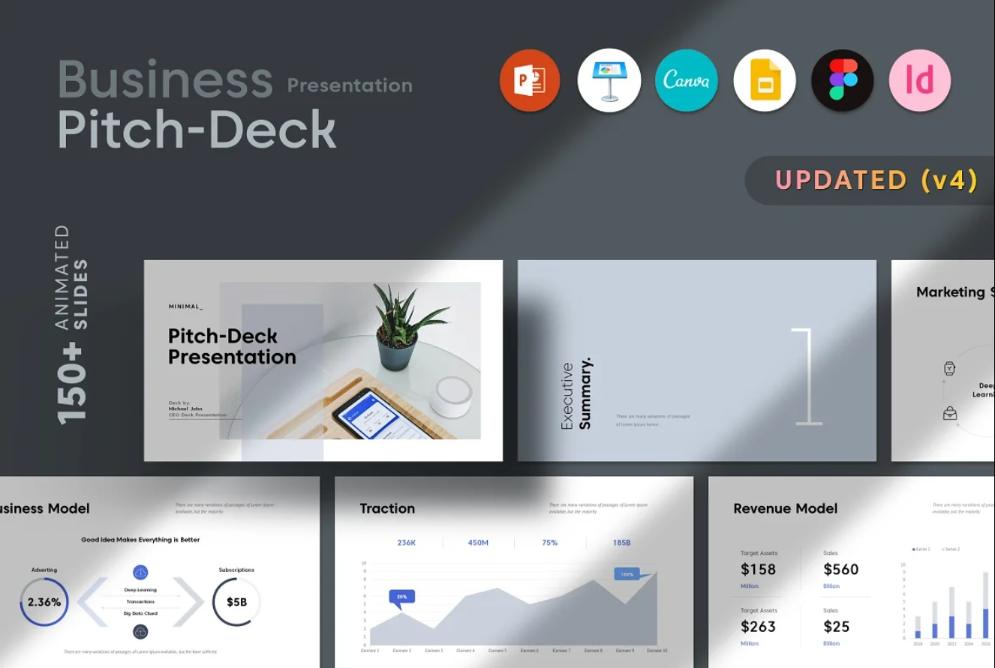 Business Pitch Desk Slides