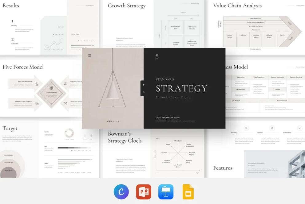 Clean Business Strategy Presentation