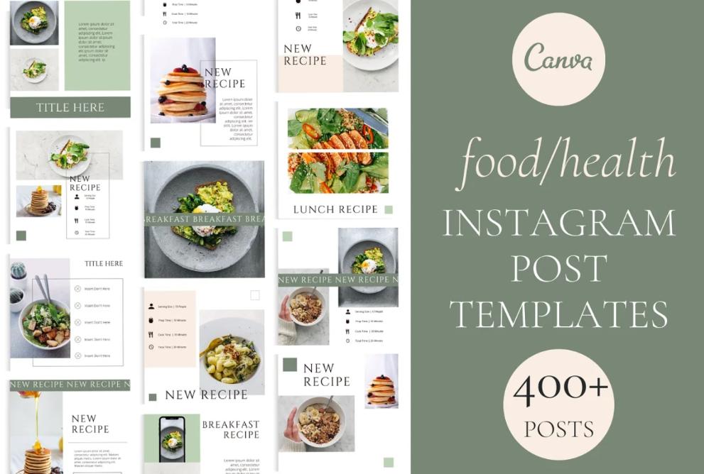 Creative Food Post Instagram Templates