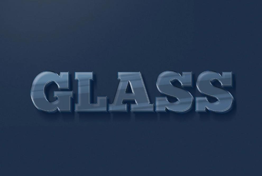 Creative Glass Text Effect