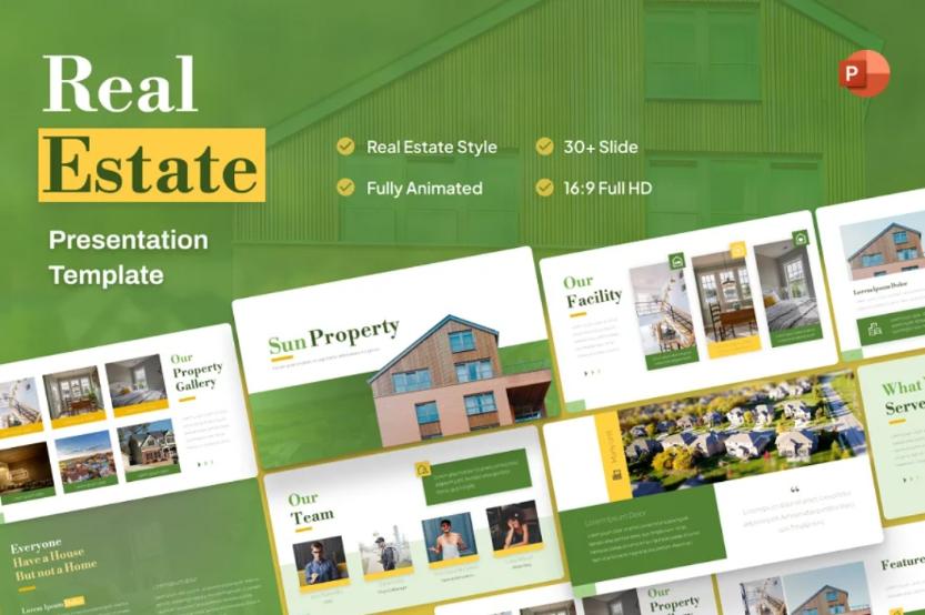 Editable Real Estate Marketing Presentation