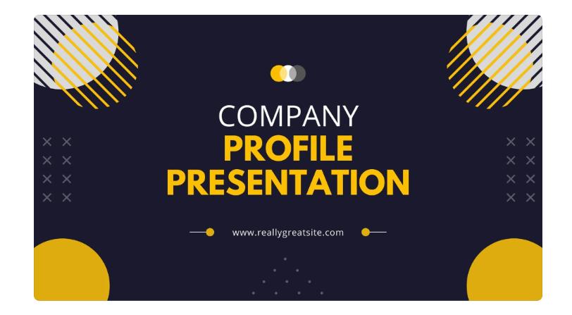 Free Company Presentation Template