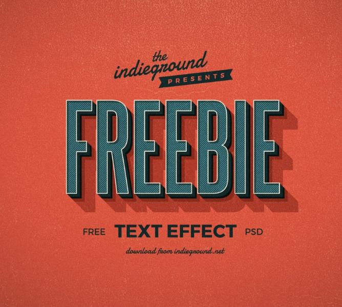 Free Retro Text Effect Download