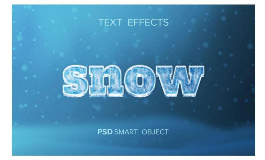 Free Snow Text Effect